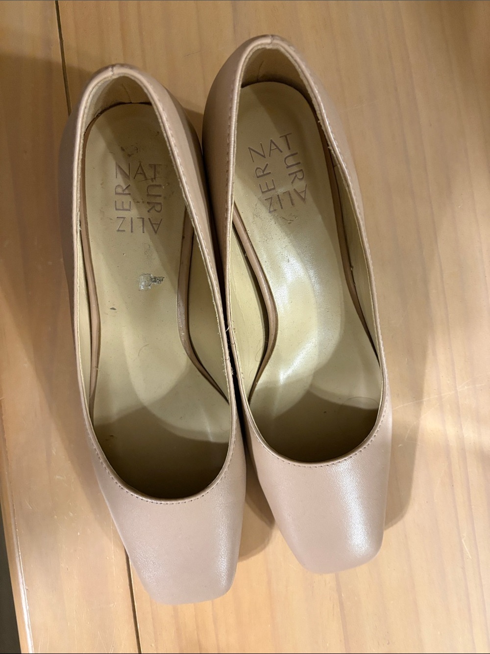 Naturalizer Women's Blush Beige Square-Toe Pumps